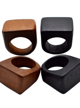 时尚百搭木戒指复古创意