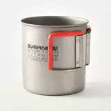 Японский Evernew Loves Play Bull ECA610/611 Titanium Cup 300/400 мл Mark Cup Cump Outdoor Camping