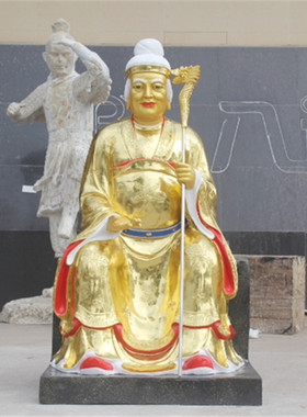 寺庙树脂玻璃钢鎏金彩绘佛像