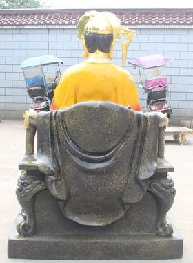 家用神像树脂玻璃钢泰山奶奶佛像