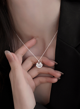 999纯银玉髓祥云项链女