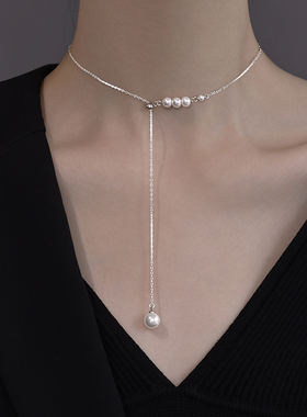银奥999足银女生珍珠项链