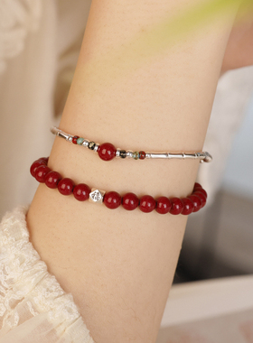 925银转运珠紫金砂手串