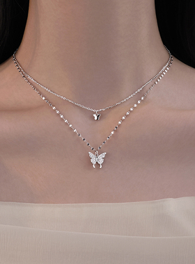 银奥999足银十字链女生项链