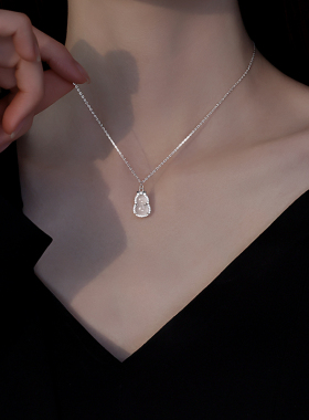 银奥女925纯银葫芦项链