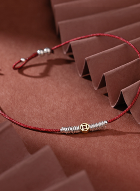 925银钱币手链女2025新款