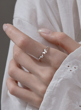 999纯银蝴蝶戒指2025新款