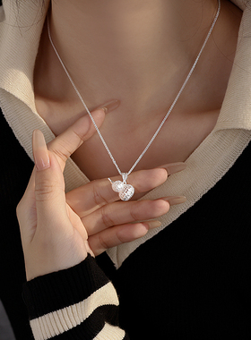 银奥999足银女葫芦项链