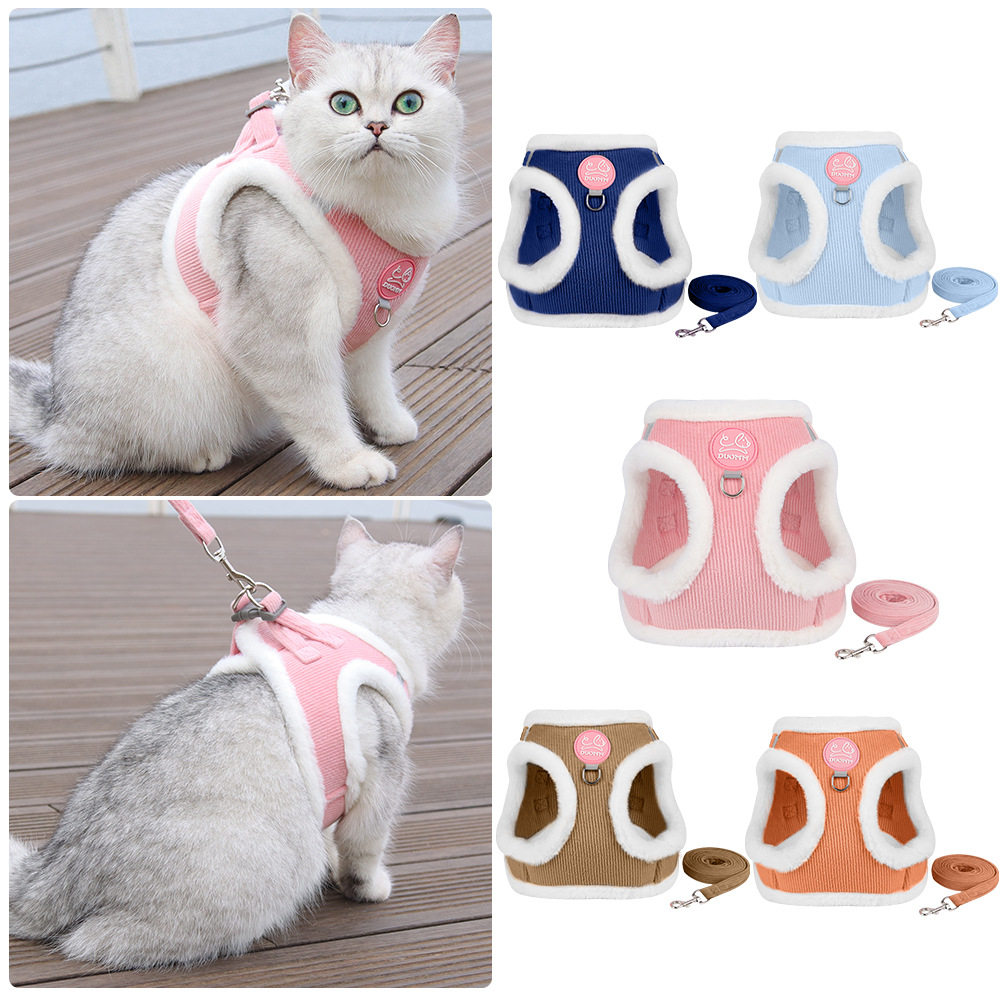 法国JoyPaw猫咪牵引绳背心式小猫小型犬胸背带比熊博美宠物遛狗,淘宝优惠券,粉丝福利购,淘宝优惠卷