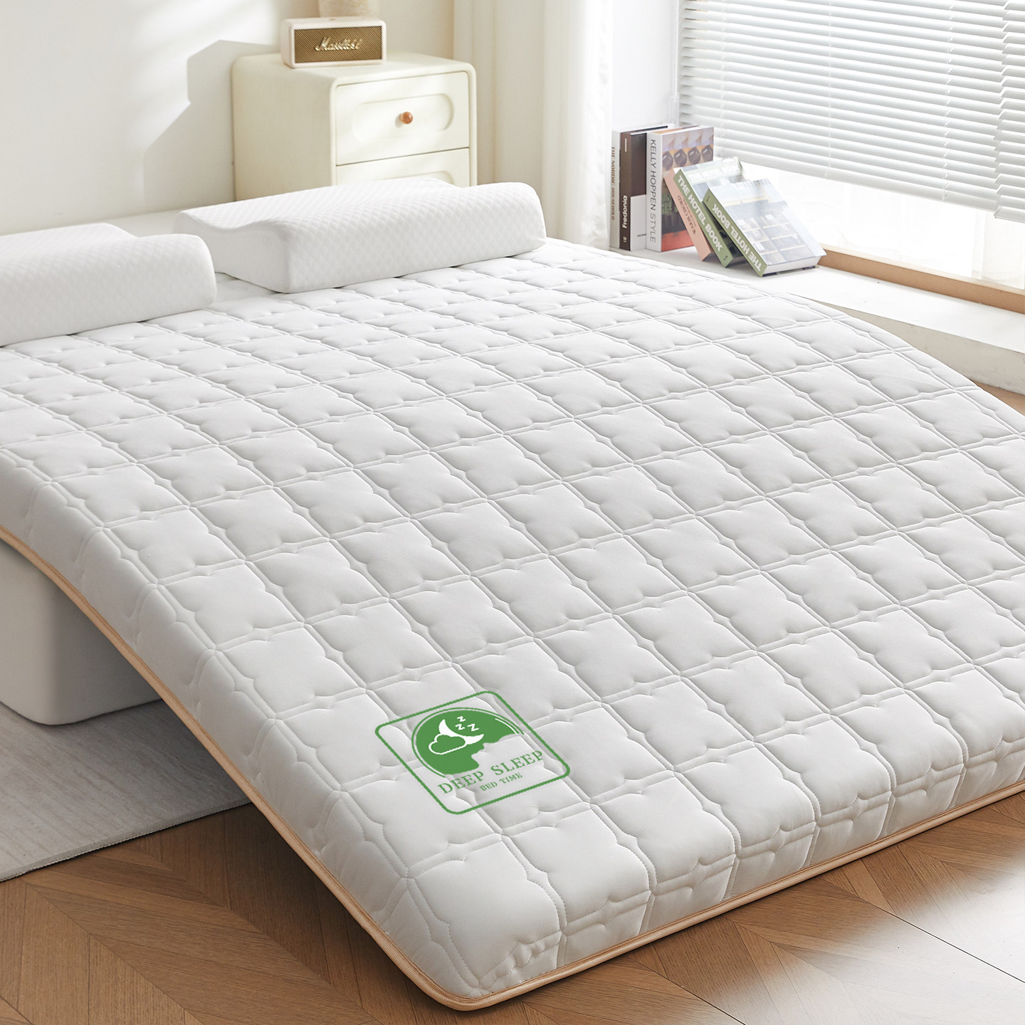 乳胶床垫软垫家用卧室高密度海绵垫1米5榻榻米垫被褥子加厚不塌陷,淘宝优惠券,粉丝福利购,淘宝优惠卷