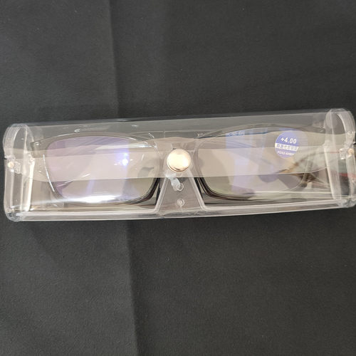 透明老花眼镜盒塑料近视镜盒轻便携老花眼睛盒男女收纳盒墨镜轻便 - 图3