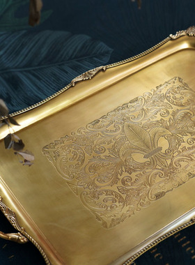 进口奢华大号托盘古典唯美