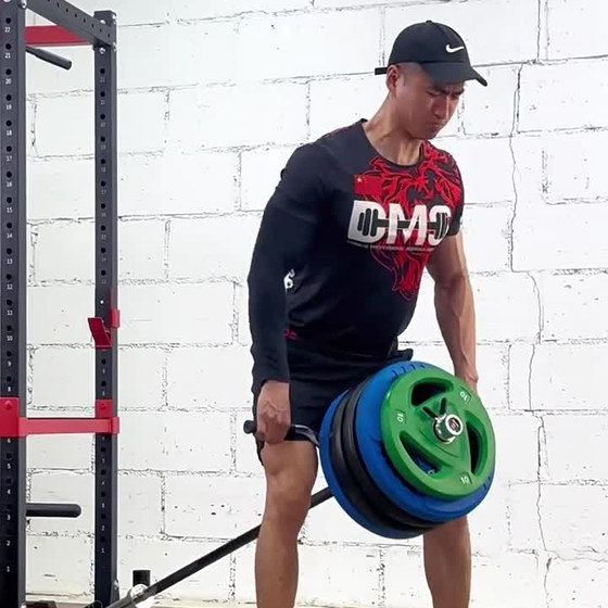 Core strength deadlift mine rack abdominal muscle training barrel