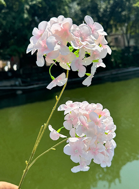 绢布婚庆软装绣球花单支
