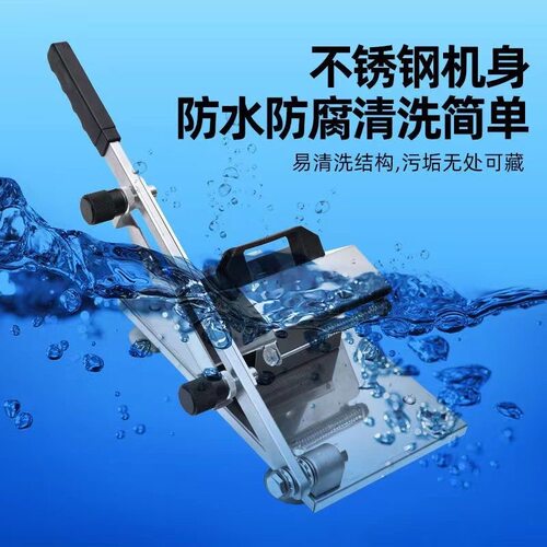 刀共包括机身)家用不锈钢羊肉卷切片弹簧自动送肉切肉片机切冻肉 - 图0