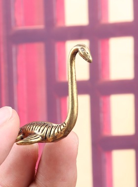 尼斯湖水怪摆件摆件高级感小众黄铜工艺品文创市集小商品跨境专供