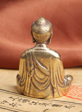 卡努奇佛像仿古清代寸佛口袋佛随身佛像佛祖释迦牟尼佛像菩萨古玩