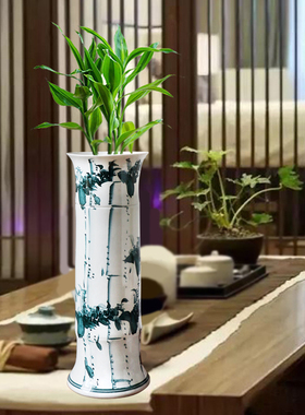 景德镇陶瓷器富贵竹花瓶