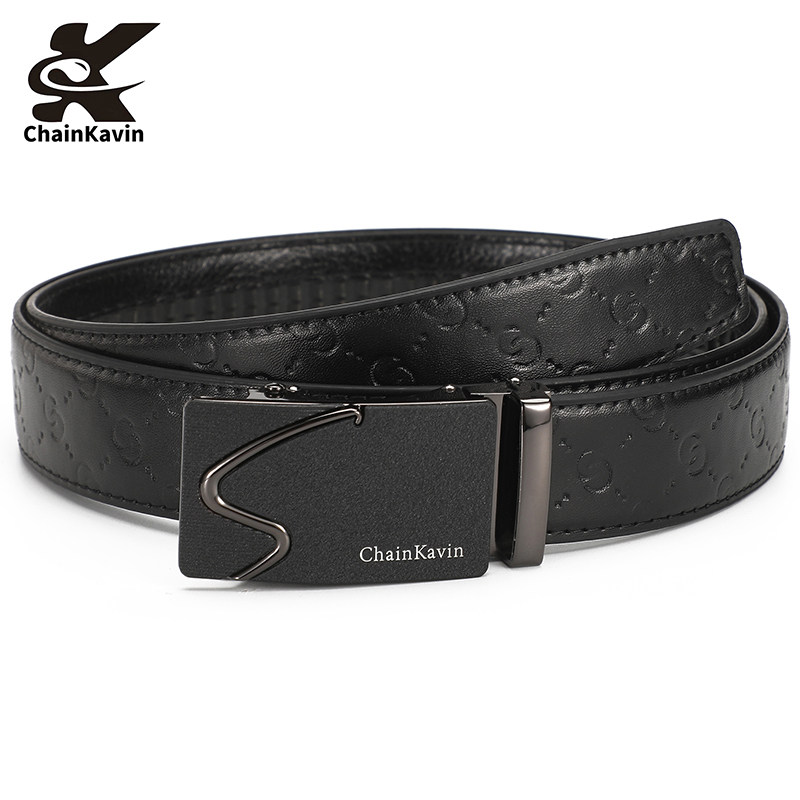 官方正版ChainKavin皮带男商务自动扣年轻人百搭原版G腰带8字礼盒