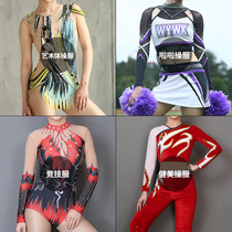 Dancer Dance Cool Custom Design Bodybuilding Performance Suit Cheerleading Performance Competitive Playground Artistic Gymnastics Costumes