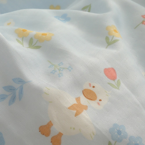 小白鹅双层纱布宝宝婴儿30x50儿童枕套一对装枕头套全棉纯棉40x60 - 图2