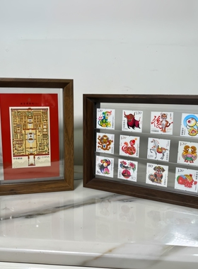 双面透明邮票展示相框