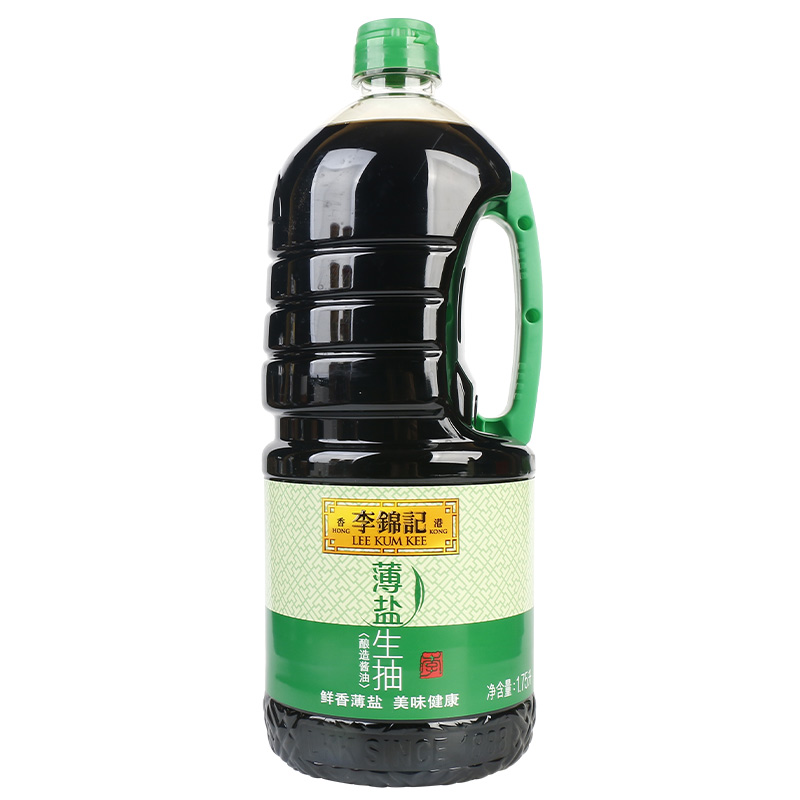 李锦记薄盐生抽1750ml酿造酱油减盐1.75L凉拌炒菜蘸点家用调味料-图3