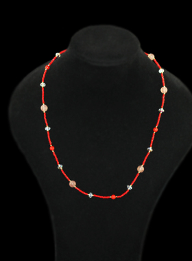 凡妮莎优雅百搭粉水晶多层手链