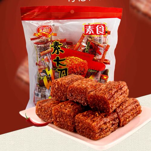 宇仔大刀肉辣条 80后怀旧零食麻辣素食休闲食品大礼包约38个 - 图0