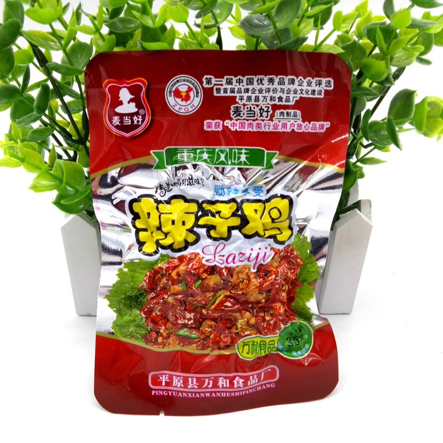 麦当好辣子鸡糖醋味/劲辣味32g*15袋包邮重庆风味真空鸡肉零食 - 图1