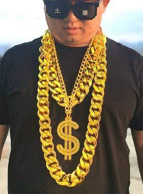 大金链子道具土豪夸张个性项链