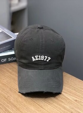AE1977鸭舌帽刺绣纯棉软顶