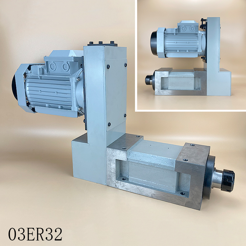 镗铣钻磨机床动力头3号型BT30 ER32 莫氏MT3型主轴头电机组合钻 - 图0