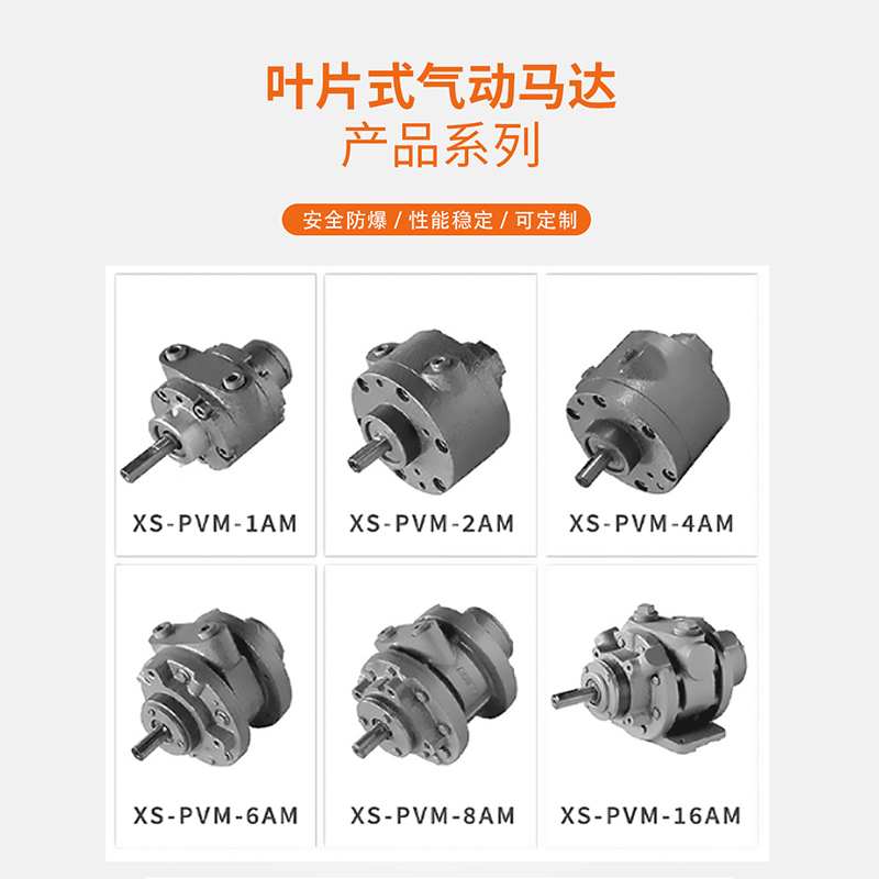 欣山XS 16AM 叶片式气动马达高速强力大功率防爆无级调速配减速机 - 图0