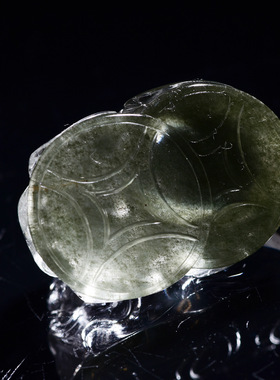 糯米来啦 天然绿幽灵水晶貔貅吊坠男女水晶挂件异象老矿 支持定制