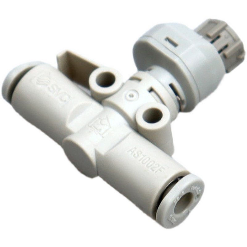 原装SMC新款气动带刻度管道型调速阀 直通型节流阀  AS2002FS-06 - 图3