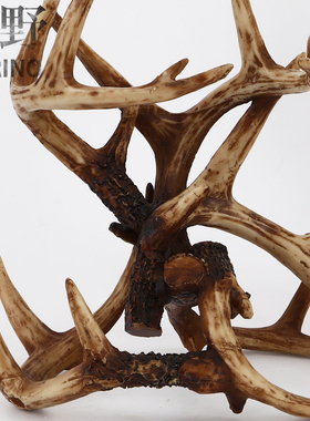 照明美式乡村风鹿角创意红酒架