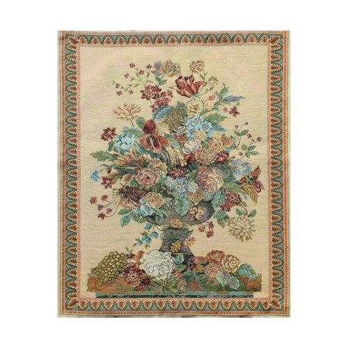 特别推荐古典花卉客厅挂毯壁毯仿油画壁画玄关装饰画布艺画芯多款 - 图3