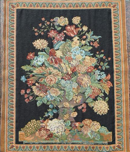 特别推荐古典花卉客厅挂毯壁毯仿油画壁画玄关装饰画布艺画芯多款 - 图0