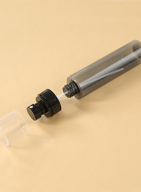 30ml120mlPETG透黑色直圆瓶 圆柱瓶爽肤水喷雾瓶旅行化妆品分装瓶