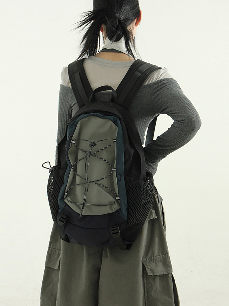 韩国代购24A/W mountain back pack 设计师款休闲登山背包大容量 - 图0