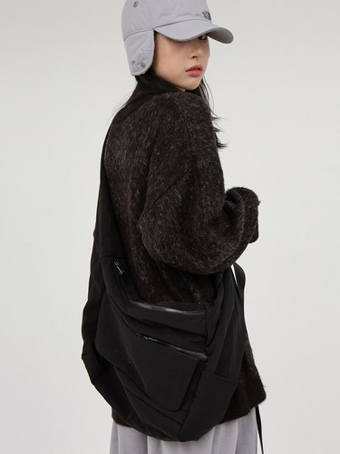 马嘉祺同款韩国代购Raucohouse Wearable zipper cross bag斜挎包 - 图2