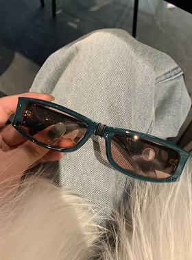 小框复古黑色方形新款太阳眼镜