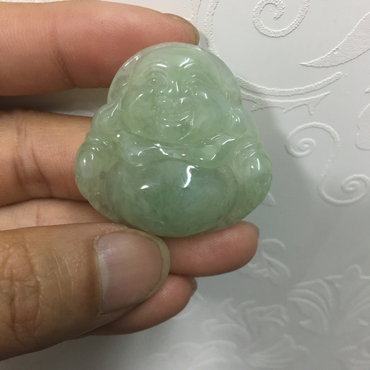 天然缅甸翡翠玉佛观音福瓜如意貔貅平安扣吊坠男女款 货冰种阳绿 A 天然缅甸翡翠玉佛观音福瓜如意貔貅平安扣吊坠男女款 货冰种阳绿 A