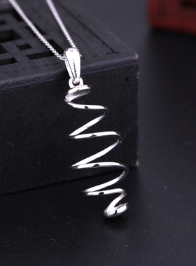 吊坠空托银随男女镶嵌蜜蜡松石