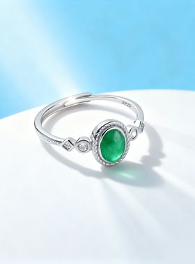 通体S925纯银戒指空托日韩女戒托