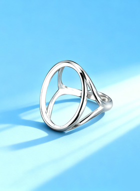 S925纯银戒指空托女镶嵌戒指托