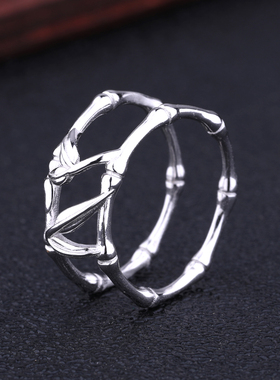 DIY翡翠玉石蜜蜡护套银托戒指环