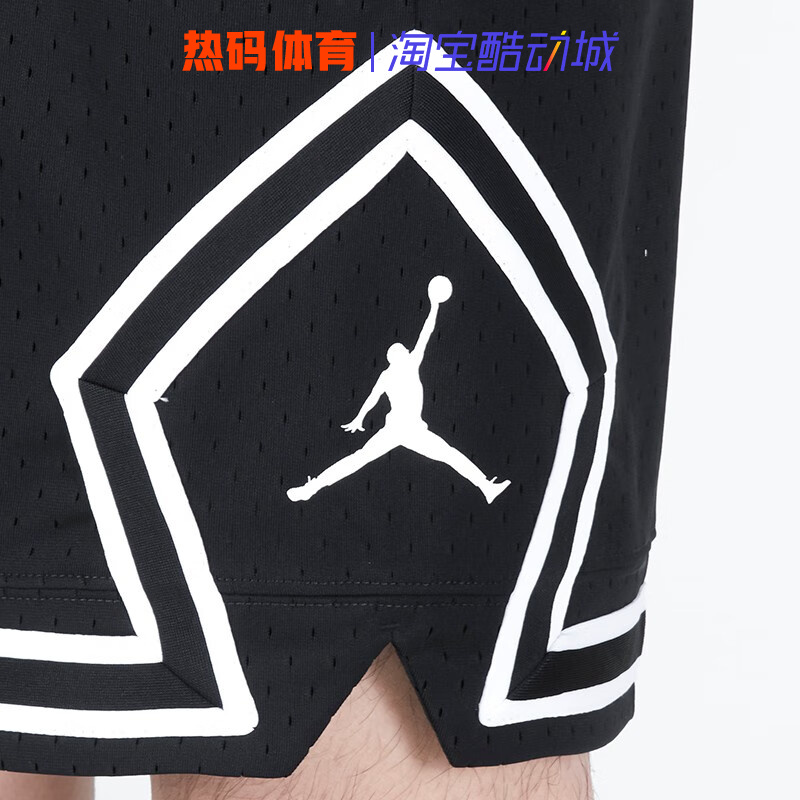 Nike耐克2023秋款男子短裤Jordan篮球训练速干五分裤 DX1488-010 - 图2