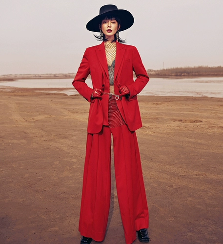 Штаны для влюбленных, красный ретро комплект подходит для мужчин и женщин